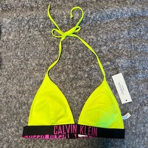 Calvin Klein triangle bikini padded top